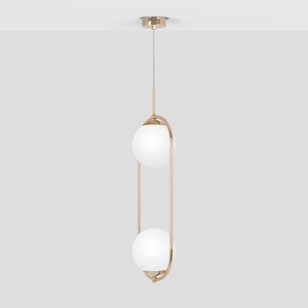 Lampa wisząca Kaja RITUS K-5392 złoty, biały