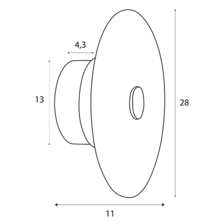 MAXLIGHT W0355 KINKIET ALLURE 1L CHAMPAGNE GLASS