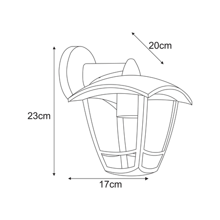 Kinkiet NAPOLI Kaja K-8201 czarny