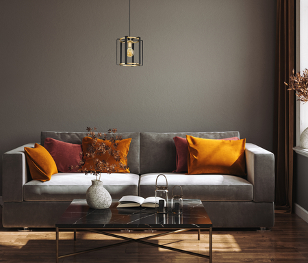 Lampa wisząca Italux Primero PND-44003-1-BK-GD Złoty, czarny mat