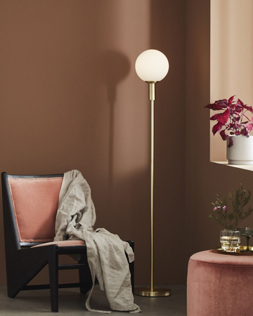 Lampa podłogowa Markslöjd MINNA 106867 biały/złoty