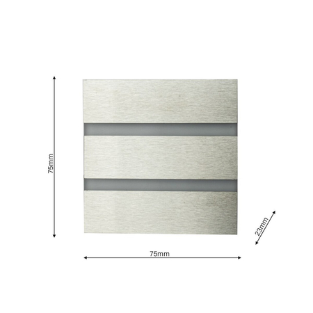 Eko-Light Oprawa schodowa VOX Barwa Zimna 6500K EKS3843 BIAŁY / SREBRNY