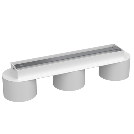 Milagro Lampa sufitowa Dixie 3xGX53 Biały MLP7540 BIAŁY