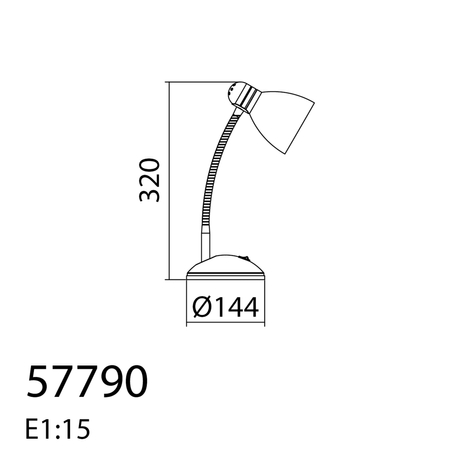 Lampa stołowa AINE biały 1xE27