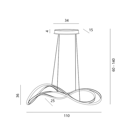 Lampa wisząca Azzardo TWIST AZ5734 GOLD