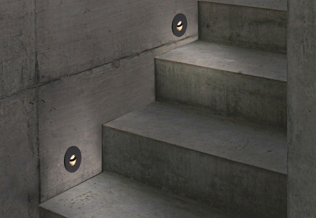 Lampa zewnętrzna schodowa wpuszczana OIA LED Nowodvorski 9102 czarny