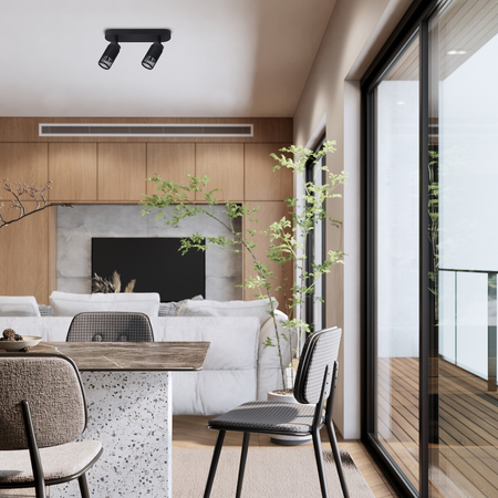 Milagro VERTICAL BLACK SPOT 2xGU10 ML0295 CZARNY