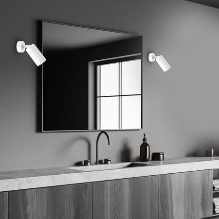 Milagro Kinkiet Hudson 1xGU10 Biały MLP8801 BIAŁY