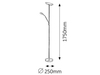 Lampa podłogowa Rabalux Aaron 4162 chrom satyna