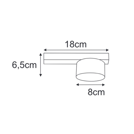 Lampa sufitowa Kaja CRUZ K-5530 czarny