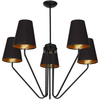 Milagro Żyrandol VICTORIA BLACK 5xE27 MLP4913 CZARNY