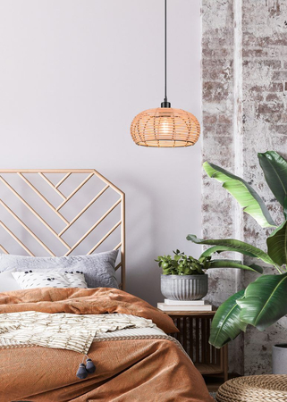 Lampa wisząca Trio 312200136 drewniany