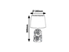 Lampa stołowa Rabalux Sonal 4549 czarny