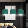 Lampa wisząca HILDE 3 BL GREEN Emibig 1051/3 zielony
