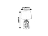Lampa stołowa Rabalux Sonal 4548 biały