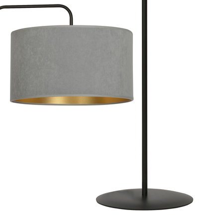 Lampa podłogowa HILDE LP1 BL GRAY Emibig 1050/LP1 czarny/chrom