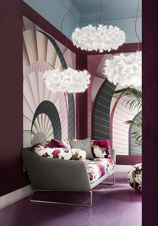 Lampa wisząca Slamp CLIZIA 130 - MAMA NON MAMA WHITE - TRANSPARENT WIRE XXL CLISXXLMNM01T00000EU biały