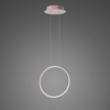 Lampa wisząca Ledowe Okręgi No.1 X 40cm 4k różowo złota Dali