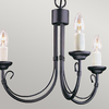 Żyrandol Elstead Lighting Chartwell czarny CH3-BLACK