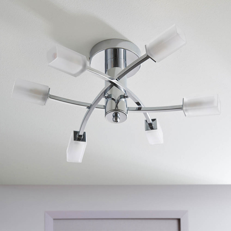Lampa sufitowa Endon Lighting Havana 146-6CH chrom
