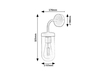 Lampa łazienkowa Rabalux Yago 3310 czarny matowy