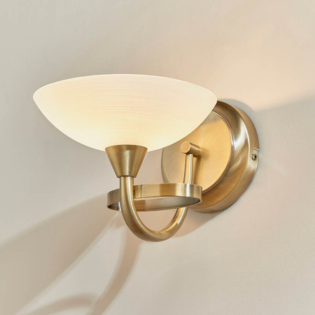 Kinkiet Endon Lighting Cagney CAGNEY-1WBAB mosiądz