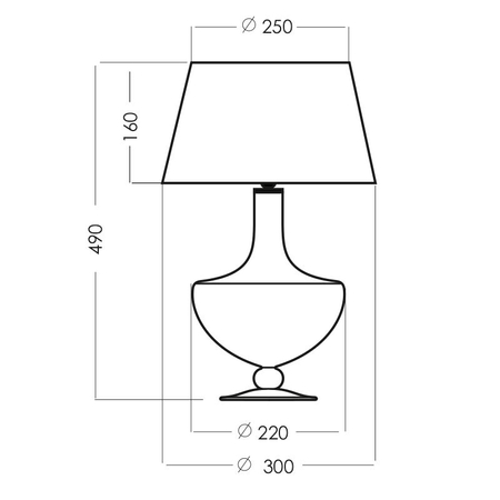 Lampa 4concepts OXFORD Czarno-Złoty