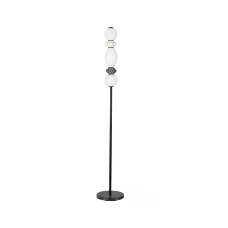 Lampa podłogowa Luces Exclusivas MONRETA LE45237 szary i odcienie szarości