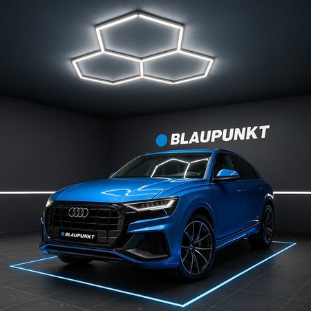 Lampa LED Hexagon Blaupunkt 108W geometryczny panel sufitowy led 4000K CRI90 w kształcie plastra miodu