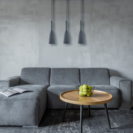 Lampa wisząca Solin wisząca 3xE27 szara LP-181/3L GR