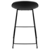 Krzesło barowe ROLF czarne 66 cm - polipropylen, metal