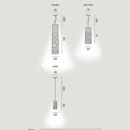 Lampa wisząca Foscarini 182017-25 Tress media