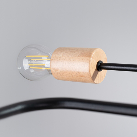 Sollux Lighting Żyrandol TIMBO 6 czarny SL.1670