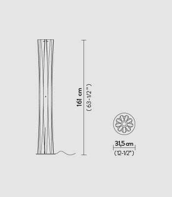 Lampa podłogowa Slamp BACFXL0GLD00000000EU Bach XL Gold