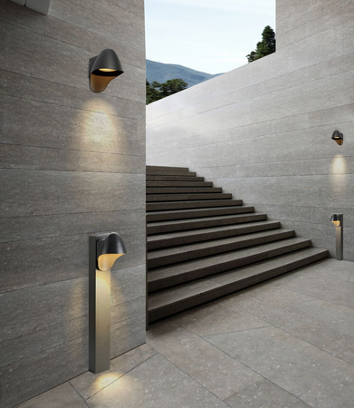 Kinkiet zewnętrzny MATERA WALL Azzardo AZ2184 grafitowy