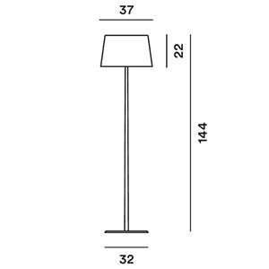 Lampa podłogowa Foscarini 191004C-11 Lumiere XXL
