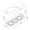 Lampa wpuszczana AQForm Squares 111 x 3 Qrled 230V Recessed Biały Struktura
