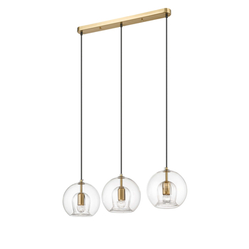 Lampa wisząca Arette 3xE27 złota/transparentna LP-133/3L