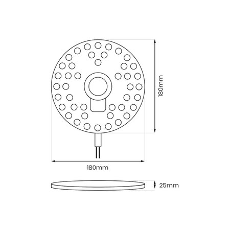 Eko-Light Moduł Led FIX 24W 3000K Fi180 EKM0464