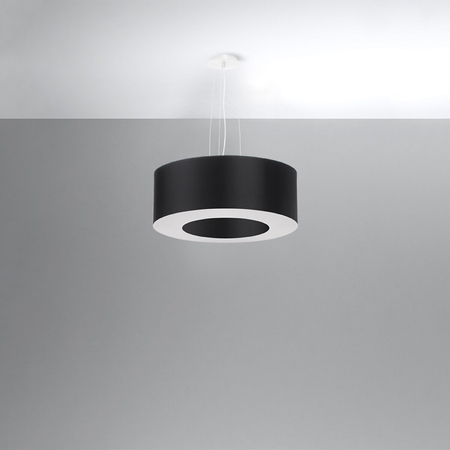 Sollux Lighting Żyrandol SATURNO 50 czarny SL.0748
