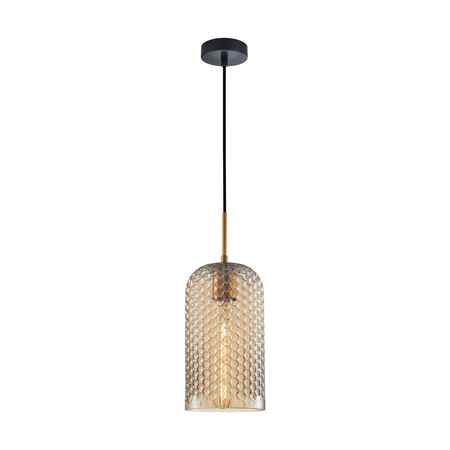 Lampa wisząca Italux PND-25205-1S-BK-AMB Złoty