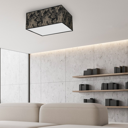 Milagro Lampa Sufitowa SATINO GOLD 2xE27 MLP7314 CZARNY