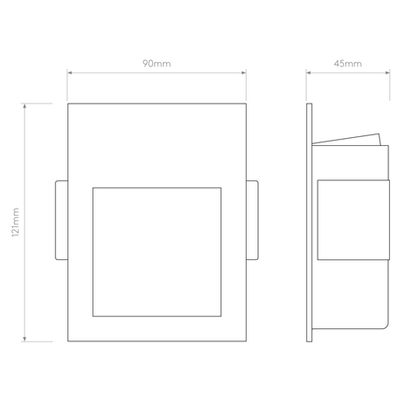Oczko Astro Borgo 90 LED 2700K 1212024 Matowy Biały