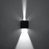 Sollux Lighting Kinkiet LUCA czarny LED IP54 SL.0545