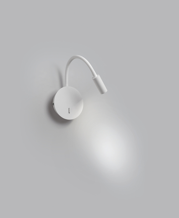 Lampa ścienna FONT S biały mat 3W 3000K włącznik