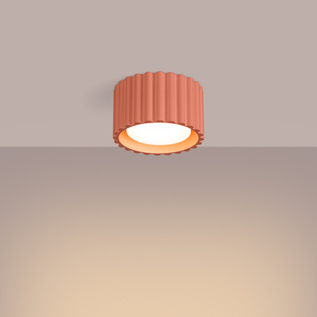 Sollux Lighting Plafon AURA 1 brzoskwiniowy Gx53 SL.1827