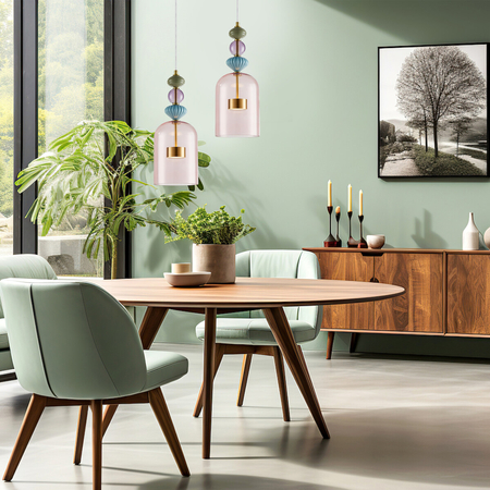 Milagro Lampa wisząca ARTE 12W LED śr. 16cm mosiądz ML0357 MULTIKOLOR