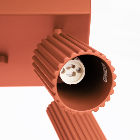 Sollux Lighting Plafon KARBON 4 ochra czerwona SL.1640