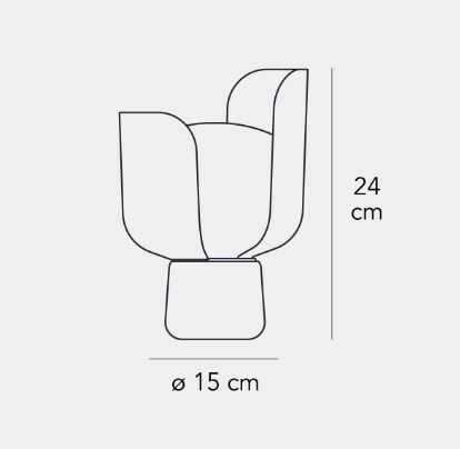 Lampa stołowa Fontana Arte F425305350GSNE Blom