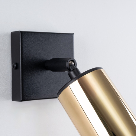 Sollux Lighting Kinkiet WINX czarny/złoty SL.1382